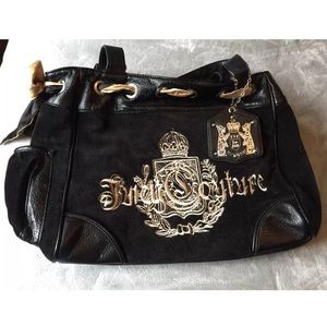 Juicy Couture Black Handbag with Bow